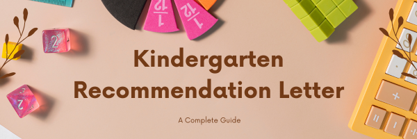 Recommendation Letter for Kindergarten Student